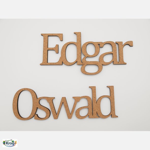 Personligt navneskilt til hjemmet