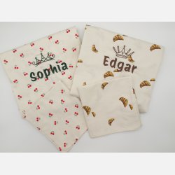 Senget�j m/personligt broderi