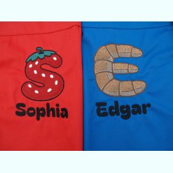 Junior forkl�de m/s�dt motiv &amp; navn