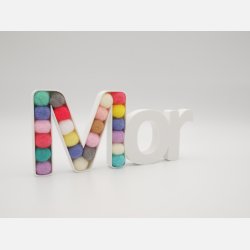 Mor &amp; Far dekoration m/tekstil kugler  