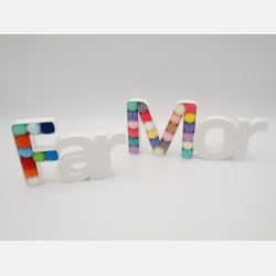 Mor &amp; Far dekoration m/tekstil kugler  